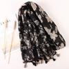 New Fashion Summer Women Scarf Bohemia Flower Beach Hijab Shawls and Wraps Female Foulard Echarpe Designer Pashmina Bandana