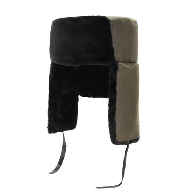 Мужская шляпа-федора среднего возраста, бархатная уличная шапка Лей Фэн, утолщенная теплая защита ушей, универсальная повседневная ветрозащитная хлопковая шапка