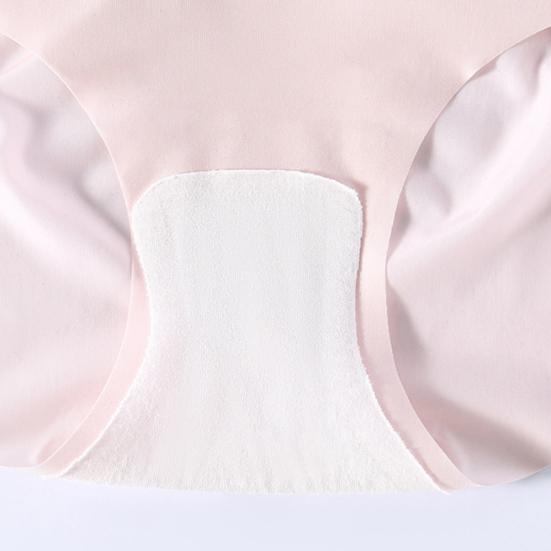 Ice Silk Seamless Underwear for Women Ultra Thin High Waist Panties Soft Breathable Briefs Quick-drying Underpants