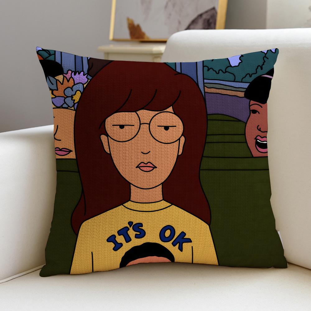 Edgy DDariaS Cushion Cover Breathable and skinfriendly linen pillowcase square removable and washable cushion