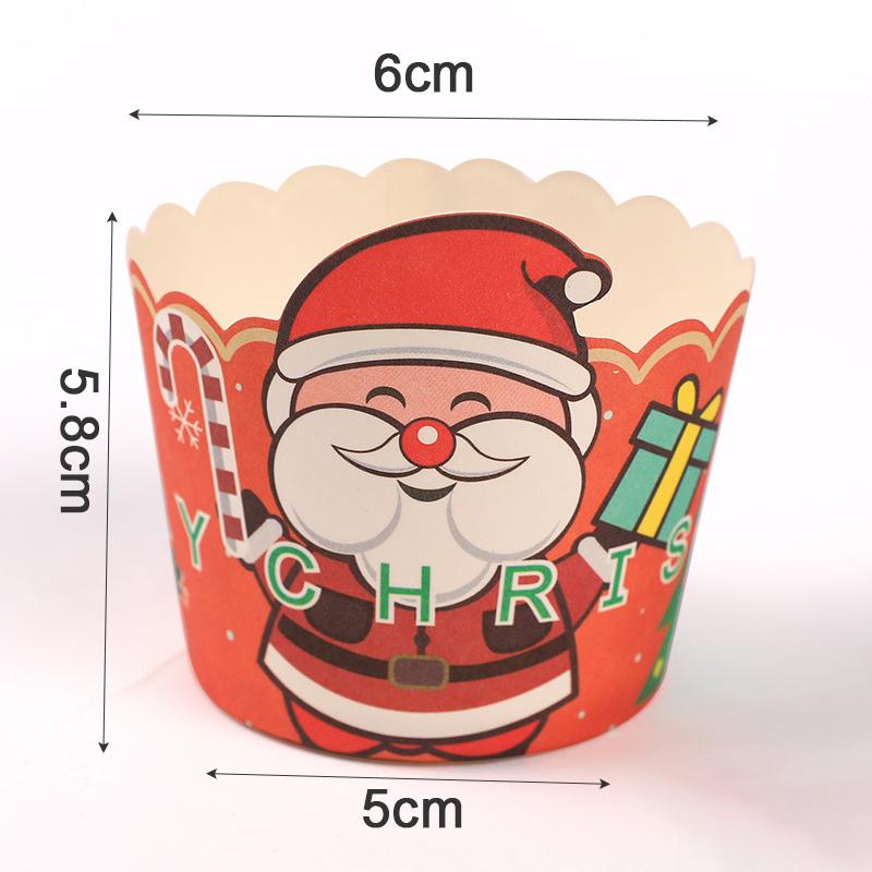 50 шт. Рождественские кексы Linner Духовка Фритюрница Маффин Форма для кексов Веселые рождественские украшения для вечеринки Посуда для выпечки