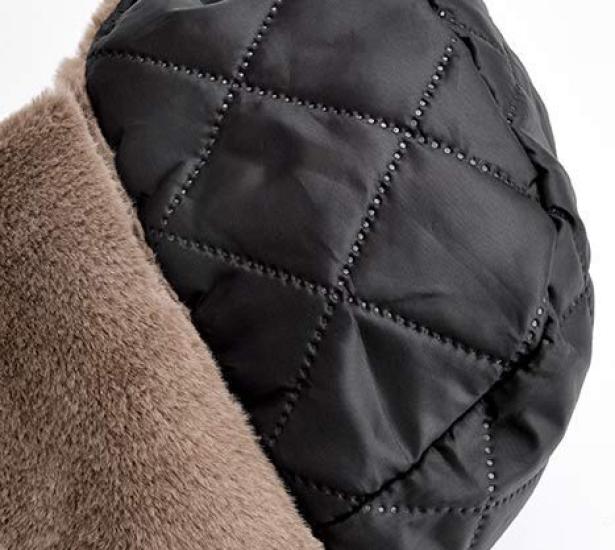 JIAHG Russian Pilot Warm Russian Pilot Cap for Men and Perfect for and Outdoor 3 with Ear Perfect for Fall and Slimming Brown Cap, Women, Unisex,