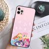 My L-Little Rainbow PonyS Phone Case For iPhone 16,15,14,13,12 Mini 11 Pro XR,X,XS,MAX 7,8 Plus Silicone Cover Soft Black