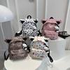 Cute Cat Paws Print Student Backpack With Laptop Pocket For School And Leisure