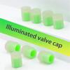 1/5PCS Tire Valve Durable Luminous Mini Car Accessories Tire Air Nozzle Glow-in-the-dark Car Valve Cover Luminous Valves