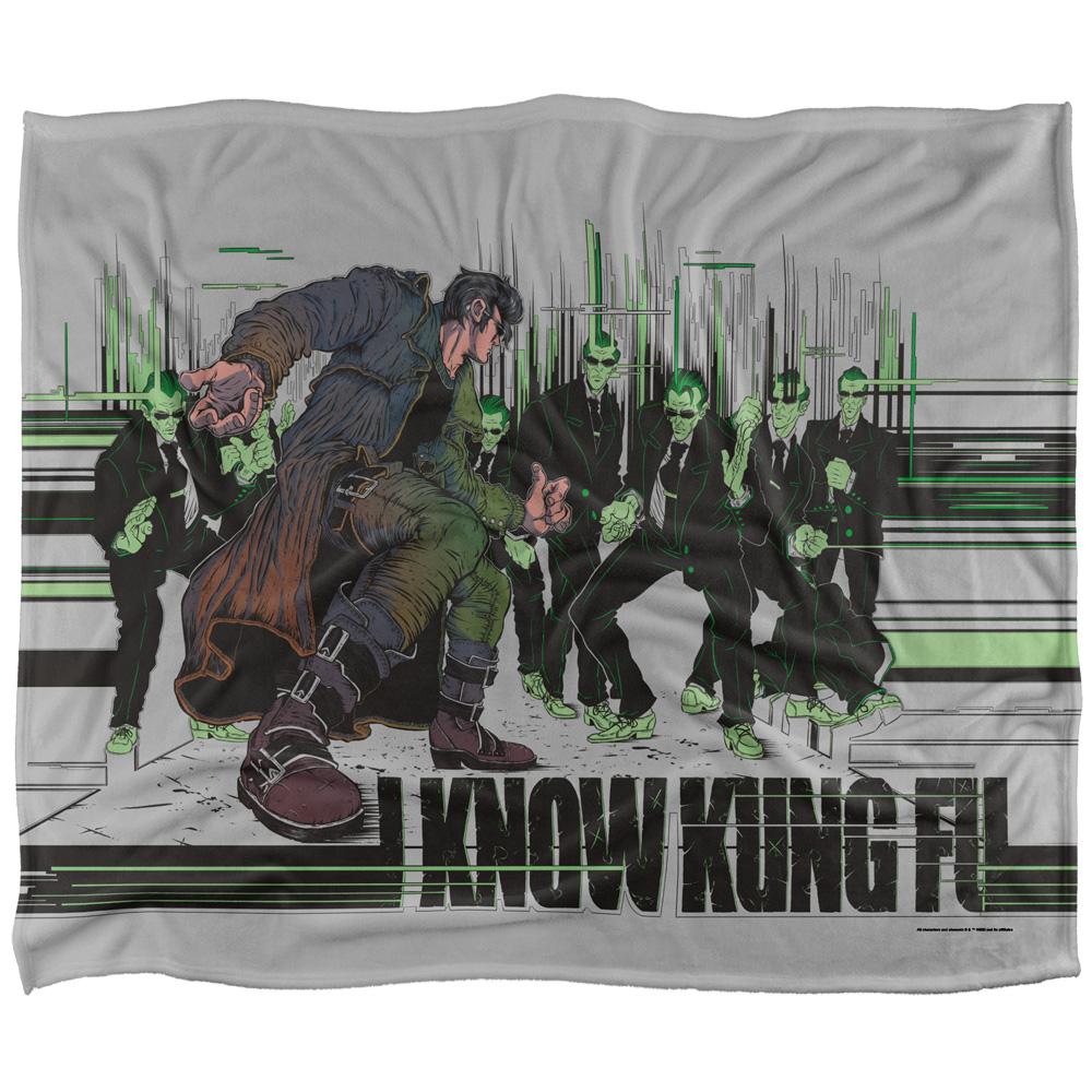 Matrix I Know Kung Fu Silky Supersoft Blanket