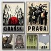 Абстракция Польша Река Люблин Вроцлав Лось Город Сельская местность Пейзаж Искусство Постеры Холст Живопись Настенные принты Картина Домашний декор