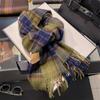 Plaid Scarf Women's Winter Winter Student Versatile Men's and Women's Warm Couple Wool Scarf