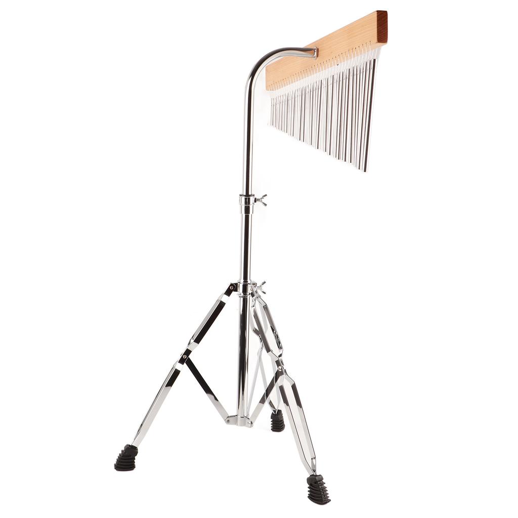 Алюминиевый сплав, колокольчик ветра с деревянным основанием, серебристый цвет и штатив, 36 тонов