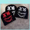 Pattern Knit Venom Beanie Cap With Warmth Trendy Design Hat For Gift Winter