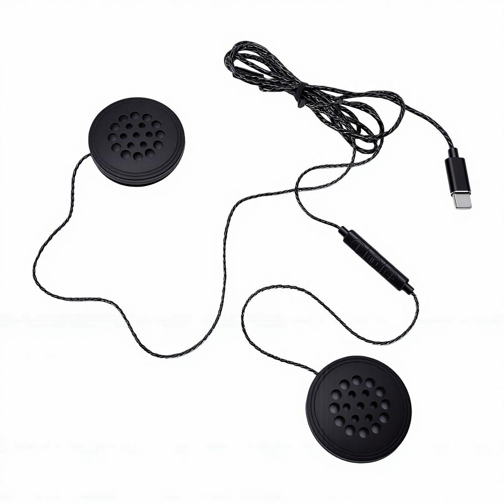 Проводная гарнитура для мотоциклетного шлема, Hands Free, кабель 1,2 м, стереозвук, микрофон, регулировка громкости, наушники для шлема