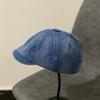 Street Style Retro Forward Hat Cotton Women Artist Hat Vintage Denim Berets Cap  Party