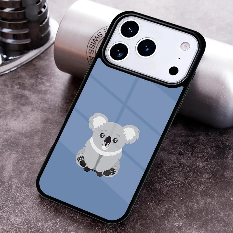 Cartoon Australian Koala Phone Case For iPhone 17 16 15 14 13 12 11 Pro Max Plus 17Air Soft Silicone Cover