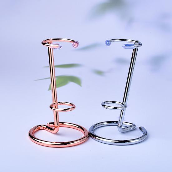 Подставка-держатель для палочки из железа с круглым основанием, железная основа, искусственный кристалл, украшение для хранения, домашний офис, декор