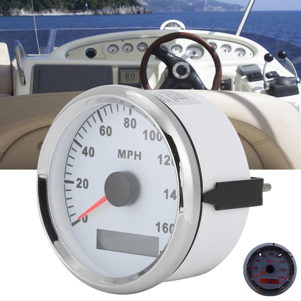 85mm   3.3in Universal GPS Speedometer Waterproof Anti Fog 316L Front Cover 0 160MPH for Car Truck Motorcycle ATV US