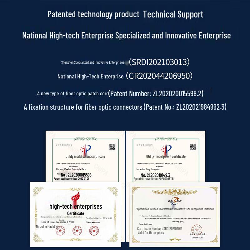 BOYANG OM3 Multimode LC-LC Branch Fiber Optic Patch Cable