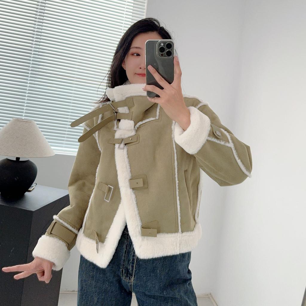 Fur Integrated Eco-friendly Fur Jacket Women's Winter Fur Top