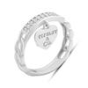 Серебряное кольцо с фианитами 0.18ct, вес изделия 2,19 гр (2197744)