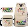 Новый мерч по игре Dandy's world, мультяшный принт, детский рюкзак, трансграничный, большой вместимости, студенческий школьный рюкзак