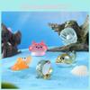 Cartoon Marine Animal Resin Miniatures Cute Ocean Creatures Figurines