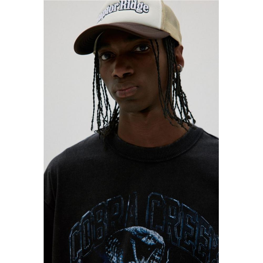 Футболка с принтом HM свободного покроя Black Cobra Creek