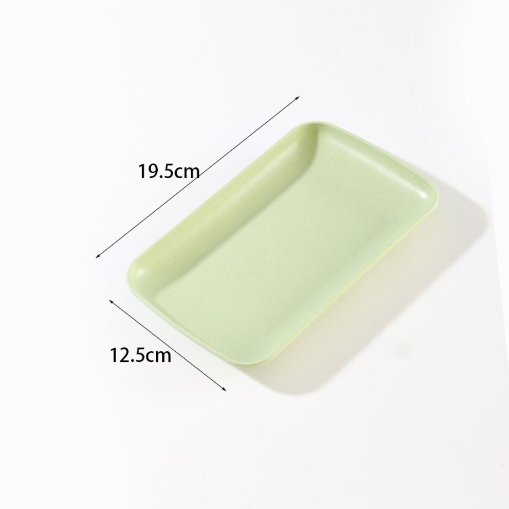 Прочный пластиковый поднос для закусок из пшеничной соломы, квадратный поднос, новые столовые приборы для еды