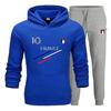 Children's Jogging Pants - France - Royal Blue and Gray - Hooded Sweatshirt - Size 3 To 12 Years - Multisport