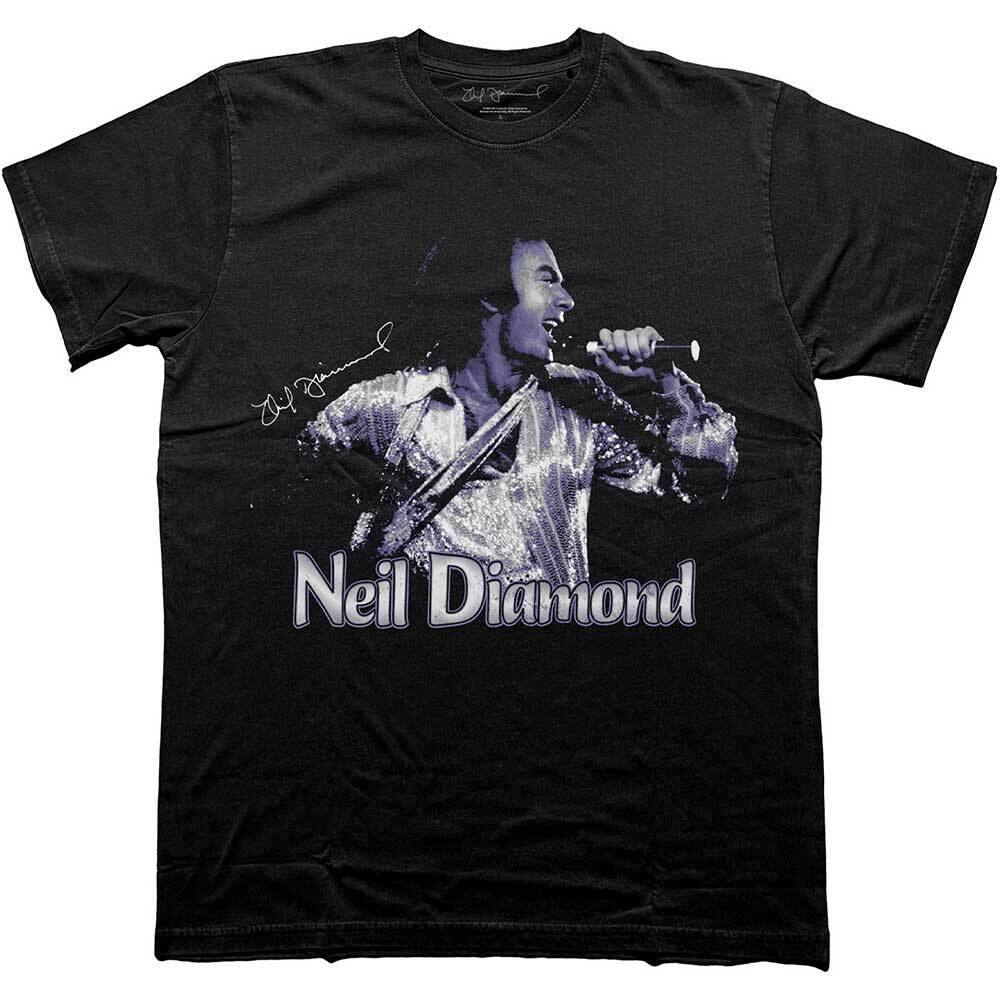 Neil Diamond Unisex T-Shirt: Singing (Medium)