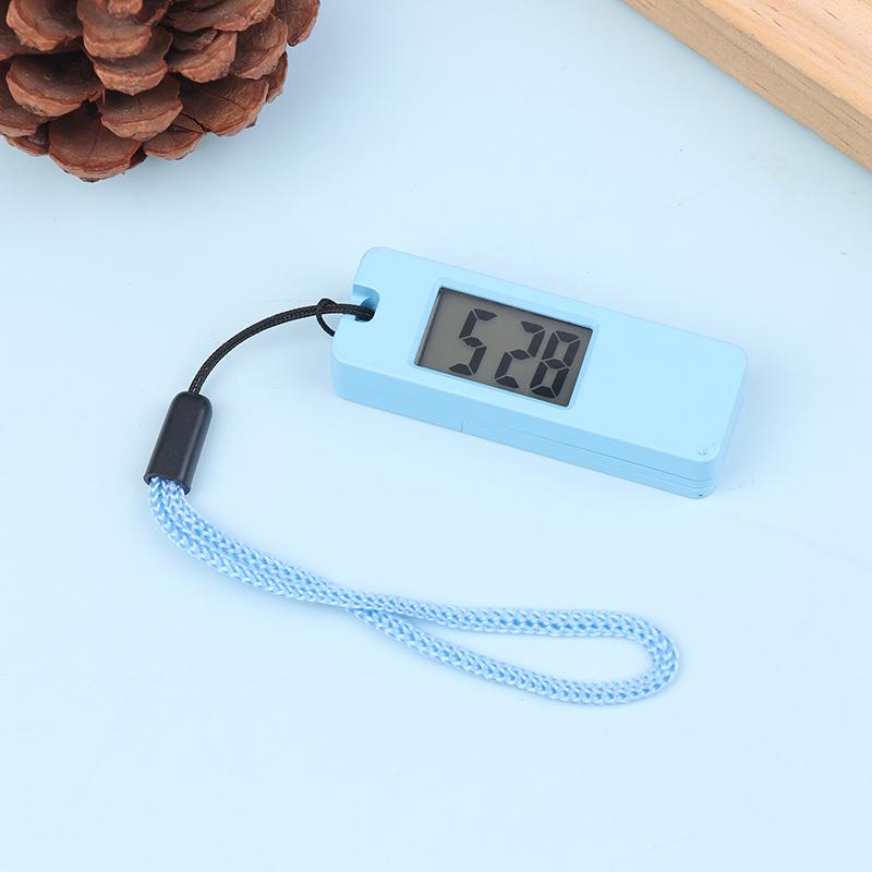 1Pc Luminous Led Keychain Pocket Watch Mini Silent LCD Digital Display Electronic Clock Portable Student Exam Travel Pocket Watc
