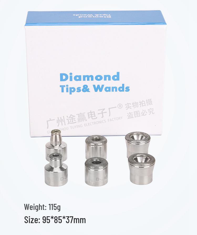 Diamond Micro-Carving Skin Resurfacing Instrument with Electroplated Head - Six-Pack Box