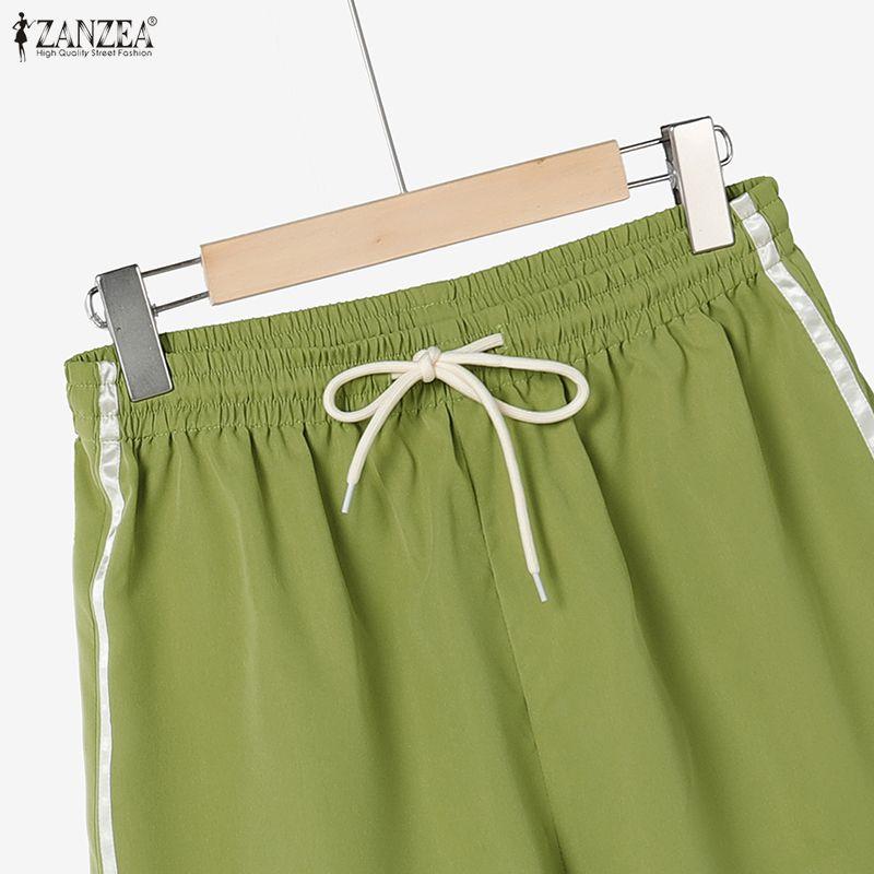 ZANZEA Женские безрукавки, топы и шорты, летние комплекты из двух частей