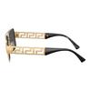 Versace Greca Personality Design Metal Square Sunglasses Unisex sunglasses Black Gold O2290-O10028761