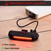 Bike Rear Tail Light USB Rechargeable Bicycle Taillight Ultra Bright Bicycle LED Safety Light Waterproof Cycling Taillight 5 Light Modes
