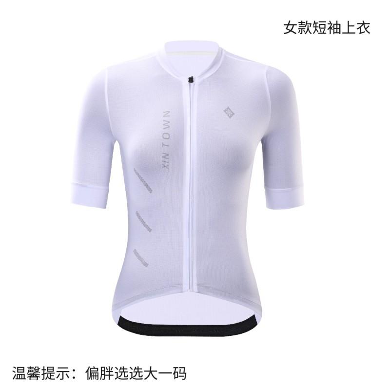 Womens Cycling Jersey Short Sleeve Breathable Quick Dry Moisture Wicking Bike Shirt Road