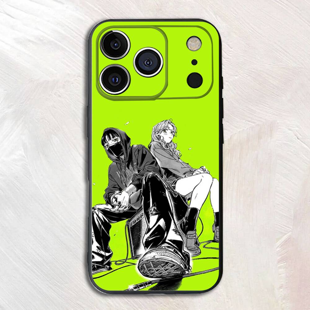 Cartoon Aya Osawa Mitsuki Koga Black Matte Phone Case For iPhone 17,16,15,14,13,12,13,12,11 Pro Max Plus mini XS Soft Back Cover