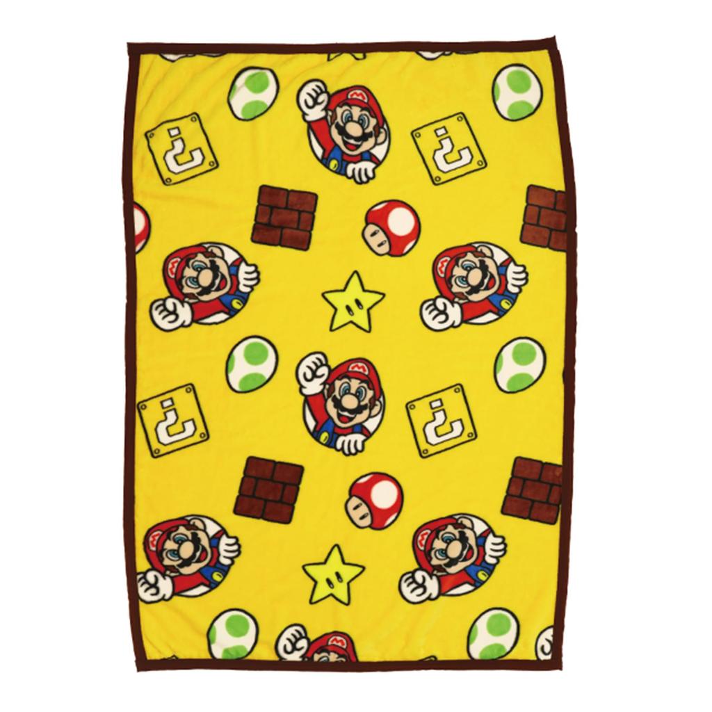 Marushin Half Nintendo Super Mario Sweet Lover Polyester Cold Weather 4555003500 Blanket, Mario, Blanket, Mylar, Cute, Fluffy, Stylish, Gear,