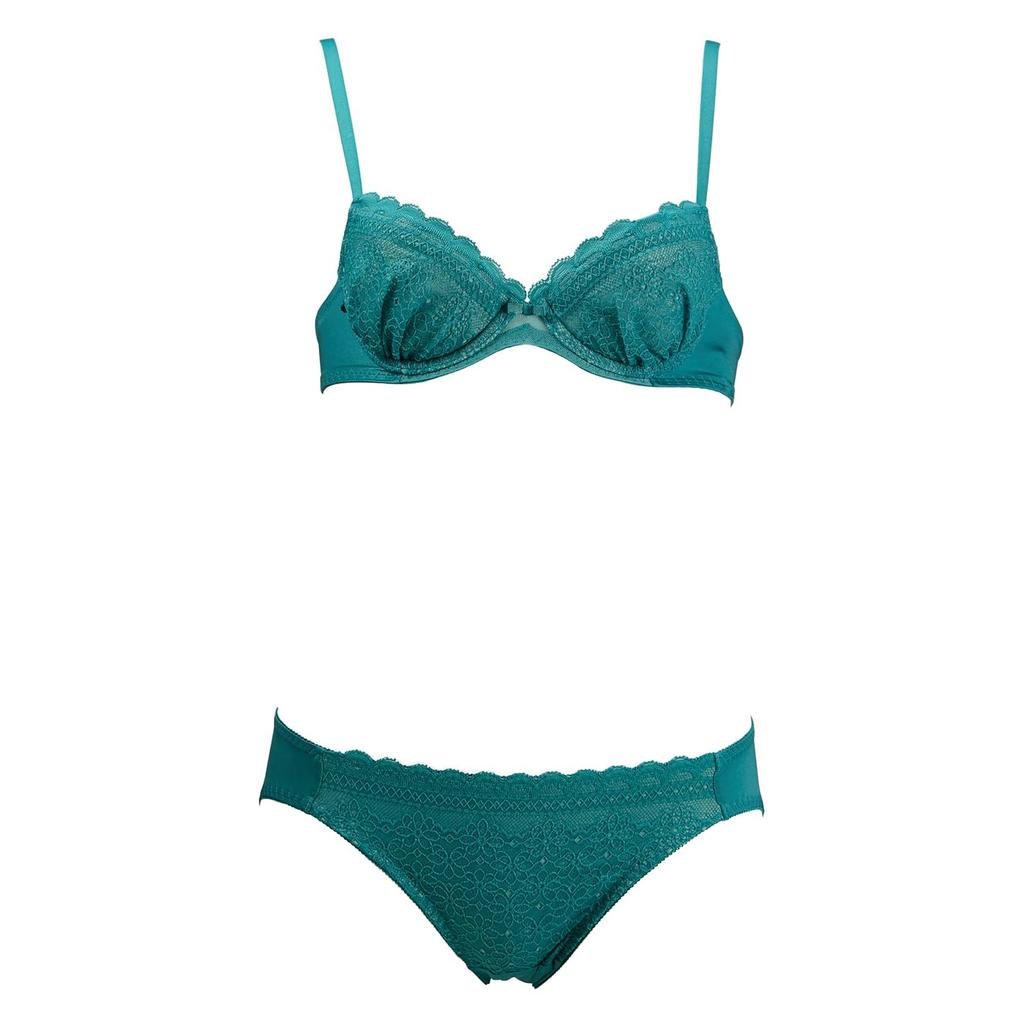 By Dream Bra Light Bra Shorts Set Daisy Shower 001Y 65M [Amostyle Triumph] & Women's (Asparagus)