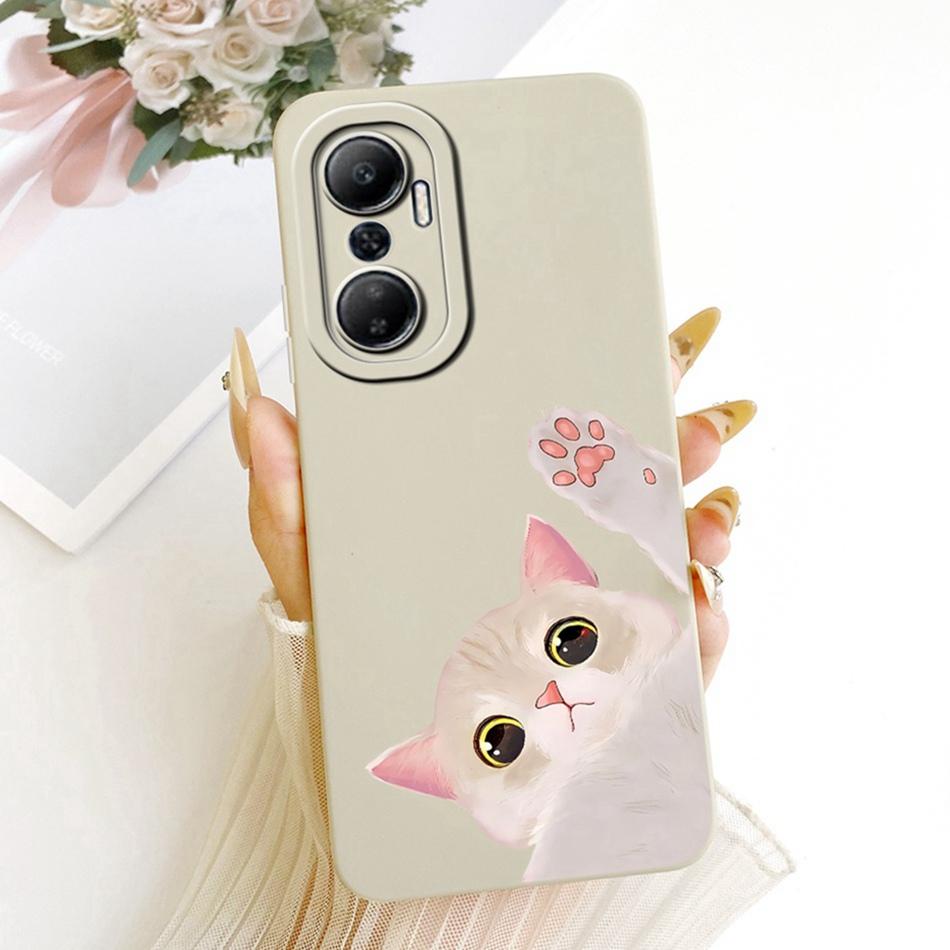 For Infinix Hot 20 20Play Cute Cat Flower Cartoon Phone Case For Infinix Hot 20 Play Hot20 4G Soft Silicone Covers Bumpers
