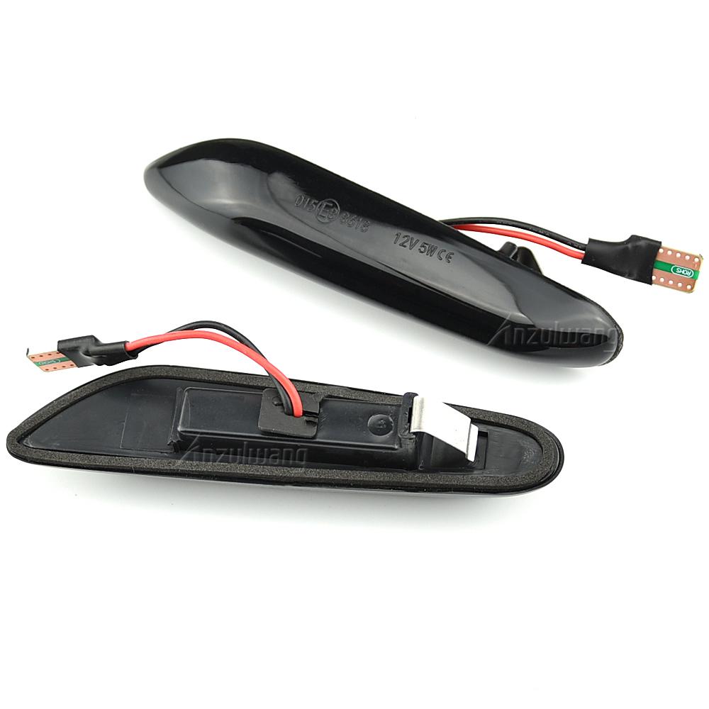 Динамический светодиодный боковой габаритный фонарь с указателем поворота для BMW E90 E91 E92 E93 E60 E87 E82 E46