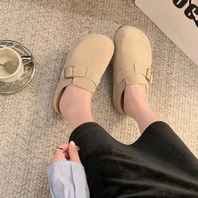 Весенние бокен на платформе, ленивые туфли на одном педале, сумка с головой, полушлепанцы, женские одинарные туфли с внутренней танкеткой