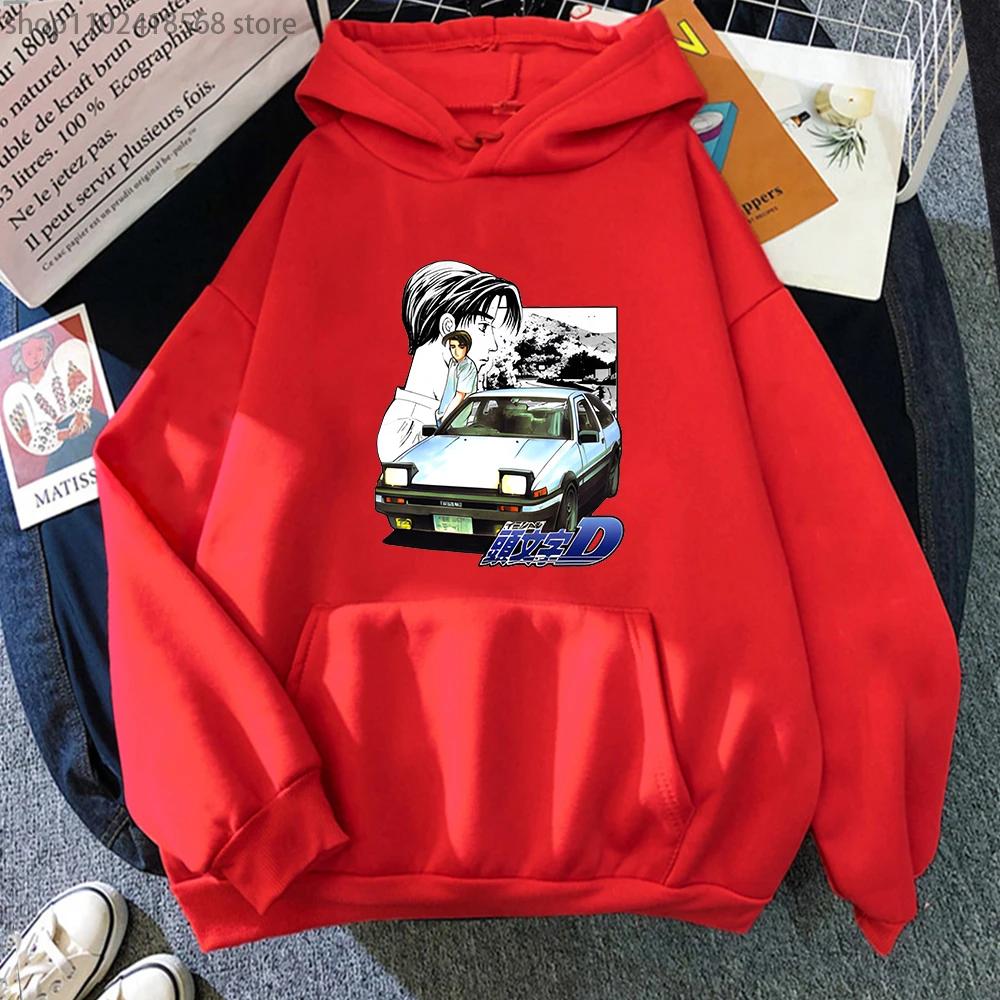 Initial D HoodiesTakumi Fujiwara Vintage Sweatshirts Clothes Anime Tops Streetwear Men Clothing Women Long Sleeve Pullovers