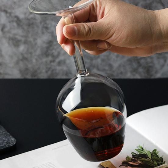 Набор перевернутых бокалов для вина Yousheng Высокоборосиликатное стекло Термостойкие бокалы для красного белого вина коктейлей Уникальный подарок для домашнего бара