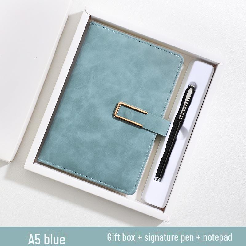 Индивидуальный набор блокнотов B5 Luxury из овчины с магнитной застежкой — идеально подходит для деловых встреч и использования в офисе