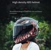 2023 Full Face Motorcycle Helmet ABS Unisex-Adult Off Road Moto Street Bike ATV Helmets 46 Glass DOT Approved