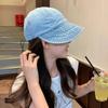 Stylish Denim Baseball Cap for Women UV Sun Protection Summer Outdoor Korea Style Casual Versatile Hiking Fishing Travel Cap
