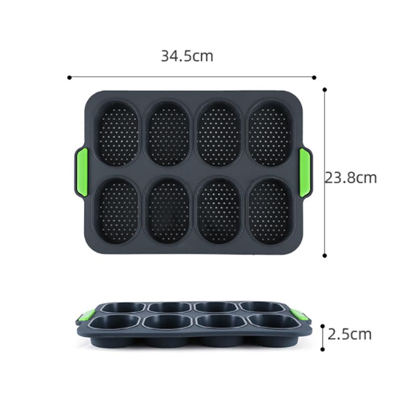 Силиконовая форма для выпечки торта, пищевая силиконовая форма для выпечки, антипригарный нижний противень, кухонные инструменты для выпечки, инструмент для французского хлеба