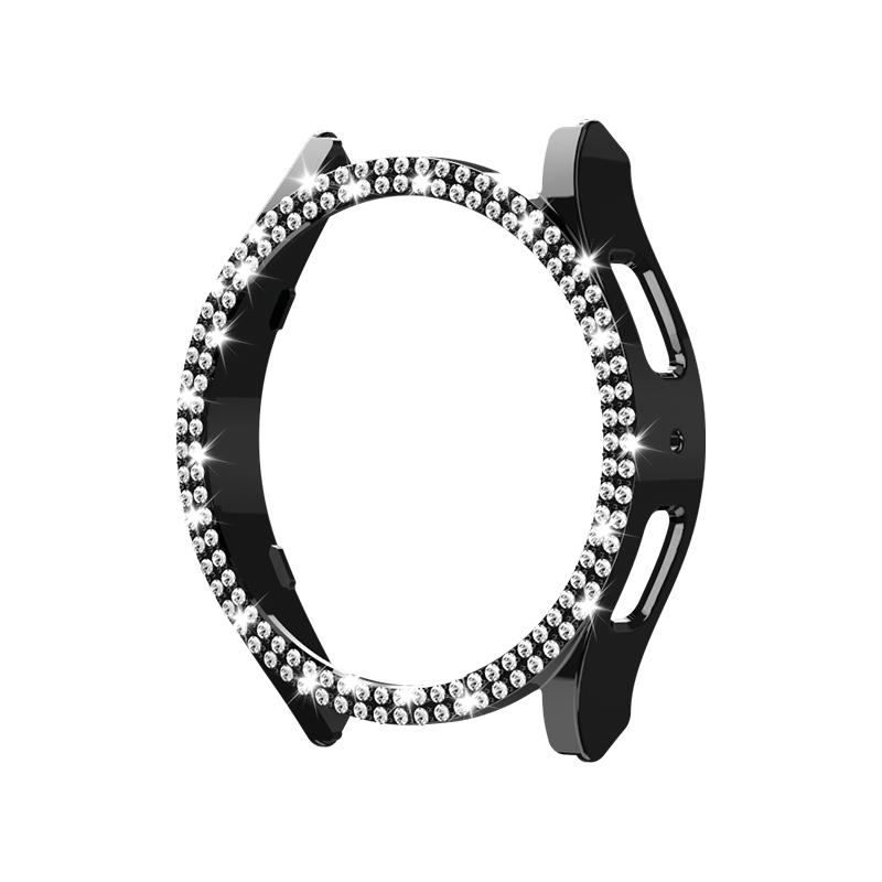 Алмазный Чехол для Часов Samsung Galaxy Watch 6 40 мм 44 мм PC Кейс Не Защитное Стекло Двойной Блестящий Чехол Защитный Бампер Оболочка