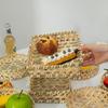 Bread Fruit Woven Basket Vegetable Food Miniature Storage Baskets Cute Bamboo Fruit Basket