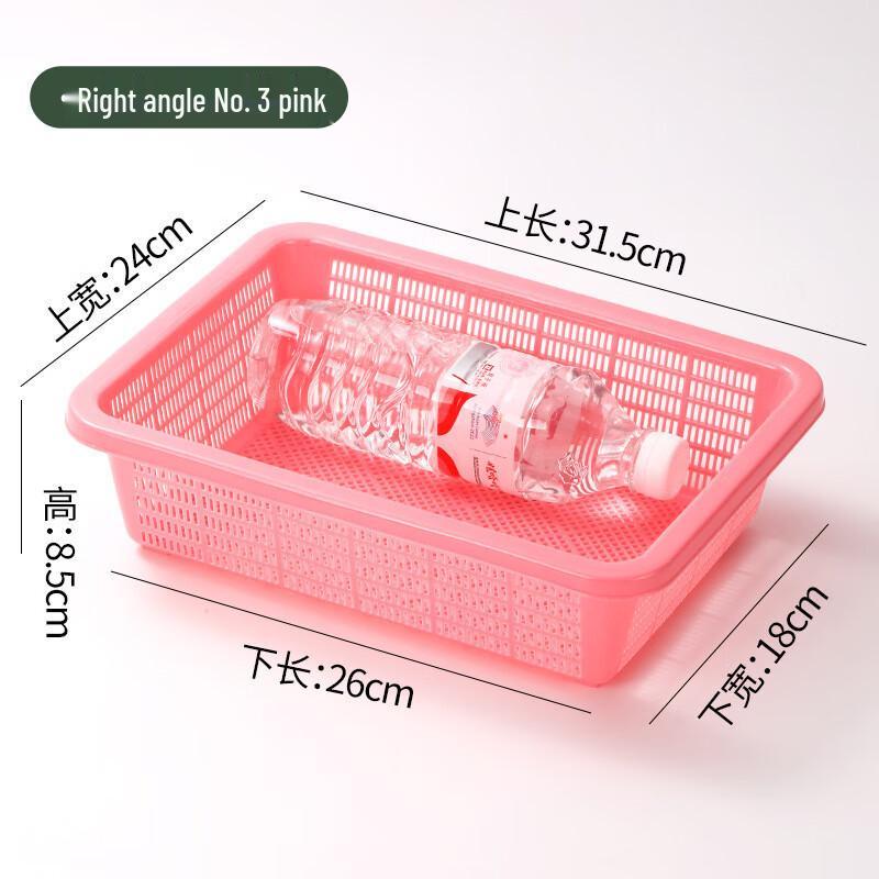 Прямоугольная пластиковая корзина для хранения и слива