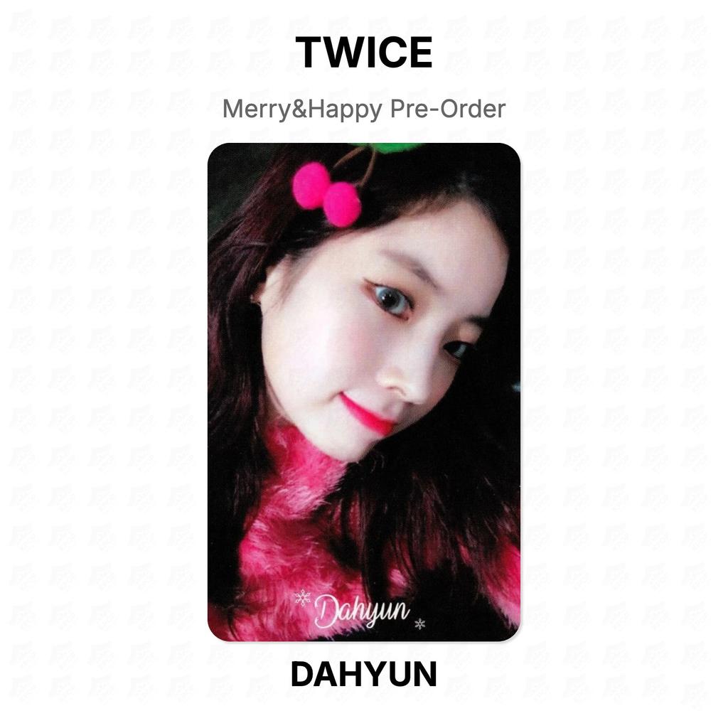Twice Merry&Happy Предзаказ Официальная фотокарточка